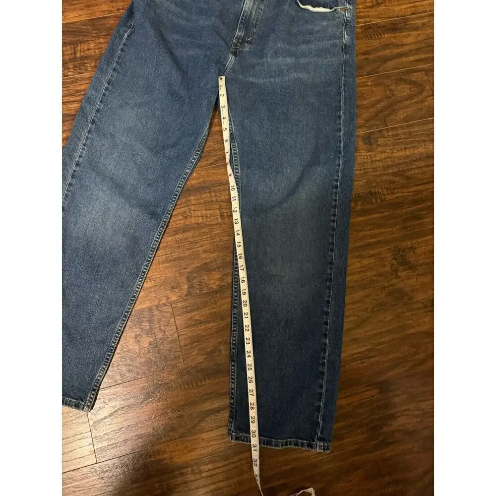 Levis 505 Jeans Mens 40x32 Blue Regular Fit Straight Leg Dark Wash Denim